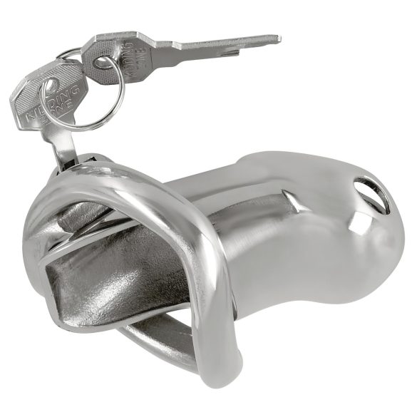 Fetish - Metal Male Chastity Cage (Silver)
