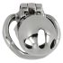 Fetish - Metal Male Chastity Cage (Silver)