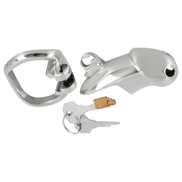 Fetish - Metal Male Chastity Cage (Silver)