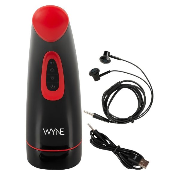 WYNE 03 - Black Rechargeable Vibrating & Suction Pleasure Device
