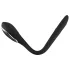 Penis Plug Dilator - rechargeable, vibrating dilator (1 cm, black)