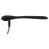 Penis Plug Dilator - rechargeable, vibrating dilator (1 cm, black)