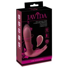 Javida RC - Wireless 3-Function Clitoral Vibrator (Red)
