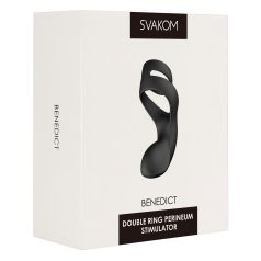  Svakom Benedict - Black Vibrating Penis Ring & Perineum Stimulator