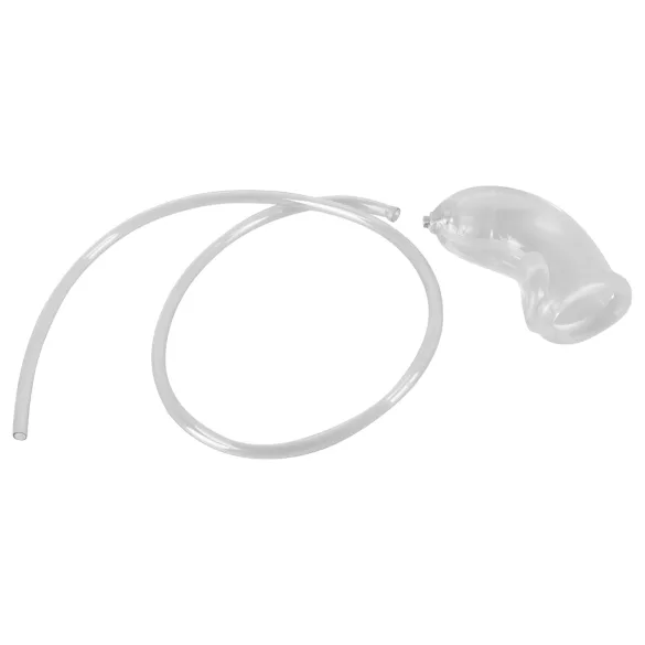 You2Toys Piss Play Sleeve - Penis Sleeve with Outlet Tube (Transparent)