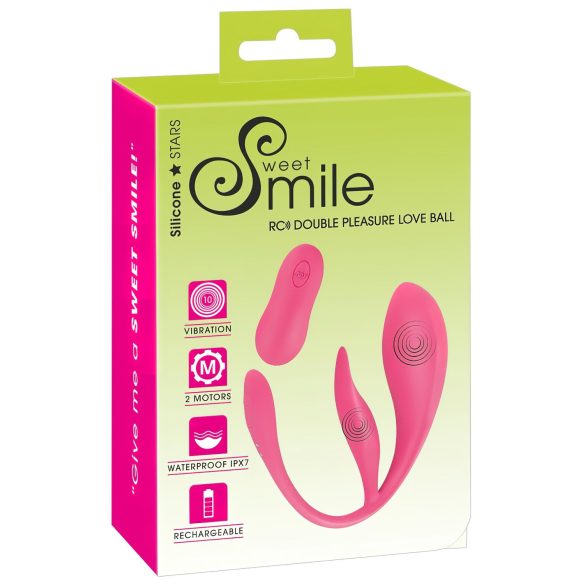 SMILE - Rechargeable Pink Vibrating Egg with Radio Control