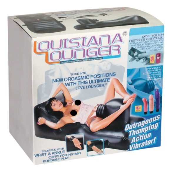 Louisiana Lounger - Intimate Machine with Built-In Vibrator (Black)