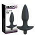 Black Velvet Vibrating Anal Plug - Medium