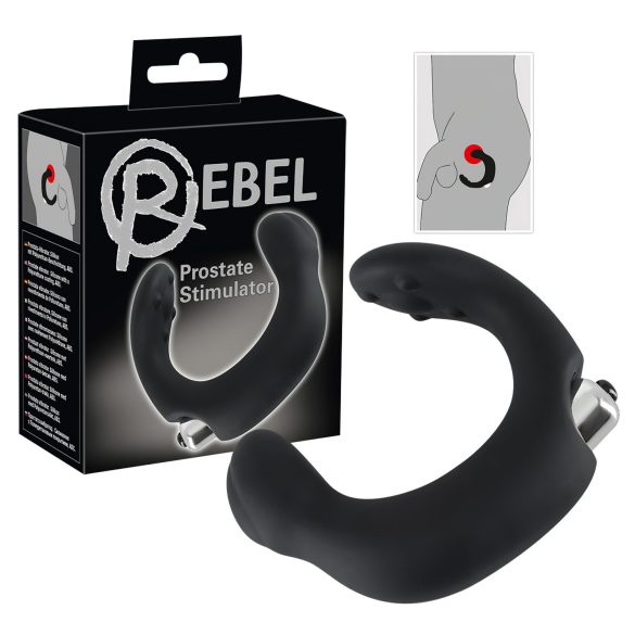 Rebel - Curved Prostate Massager (Black)
