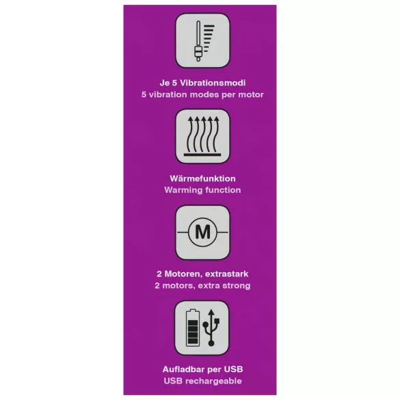 Javida - warming clitoral vibrator (purple)
