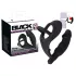 Black Velvet - Vibrating Anal Toy with Penis & Scrotum Rings (Black)