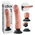 King Cock 9" Suction Cup Vibrator (23 cm) - Natural