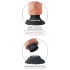King Cock 9" Suction Cup Vibrator (23 cm) - Natural