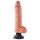 King Cock 10 Suction Cup Vibrator (10") - Natural