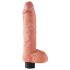 King Cock 10 Suction Cup Vibrator (10") - Natural