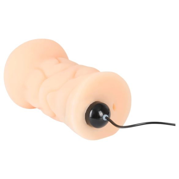 Easy Job Ruth - Lifelike Vibrating Faux Vagina (Natural)