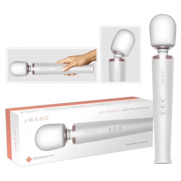 le Wand - Exclusive Cordless Massager Vibrator (White)