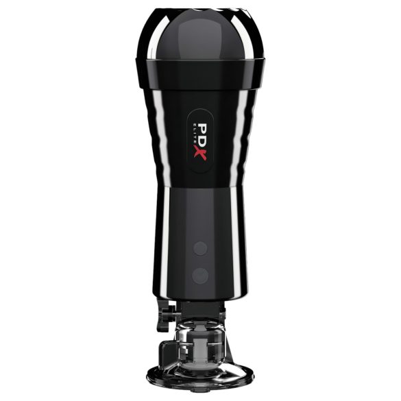 PDX Cock Compressor - Suction & Vibrating Pussy Masturbator (Black)