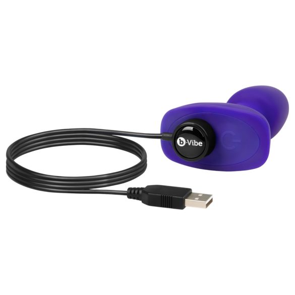 b-Vibe Rimming - Rotating Beaded Purple Anal Vibrator
