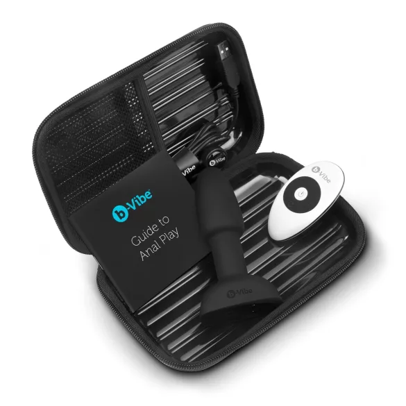 b-Vibe Rimming - Rotating Bead Anal Vibrator (Black)