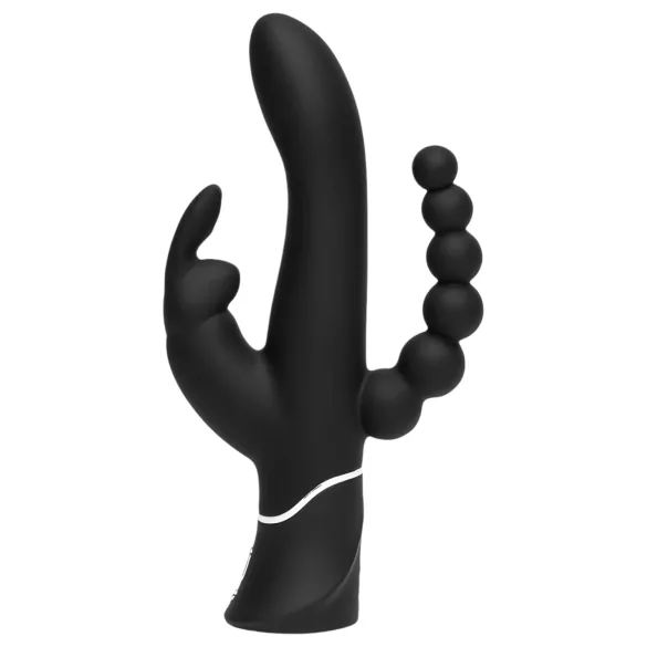 Happyrabbit Triple - Rechargeable Clit & Anal Vibrator (Black)
