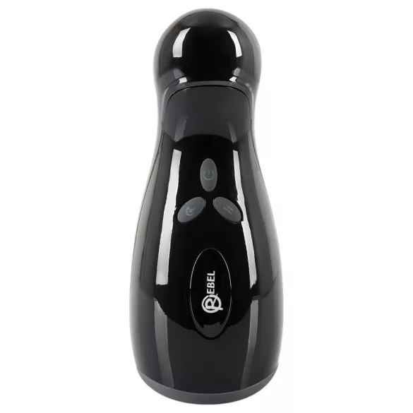 Rebel - Heated, Vibrating, Up-Down Moving Masturbator (Black)