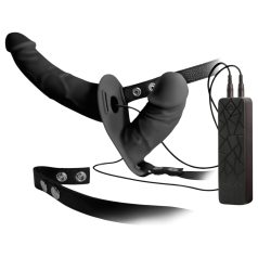 Double Thruster - Strap-On Dual Vibrator (Black)