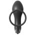 Analfantasy - Finger Anal Vibrator with Penis Ring (Black)