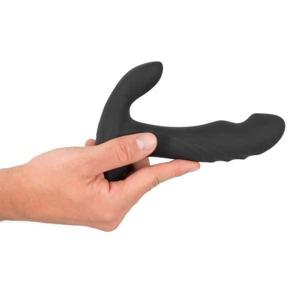Rebel - Rotating Beaded Prostate Massager Vibrator (Black)