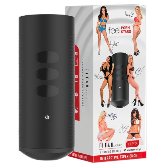 Kiiroo Titan Experience - Interactive Black Rechargeable Masturbator