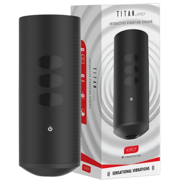 Kiiroo Titan Experience - Interactive Black Rechargeable Masturbator