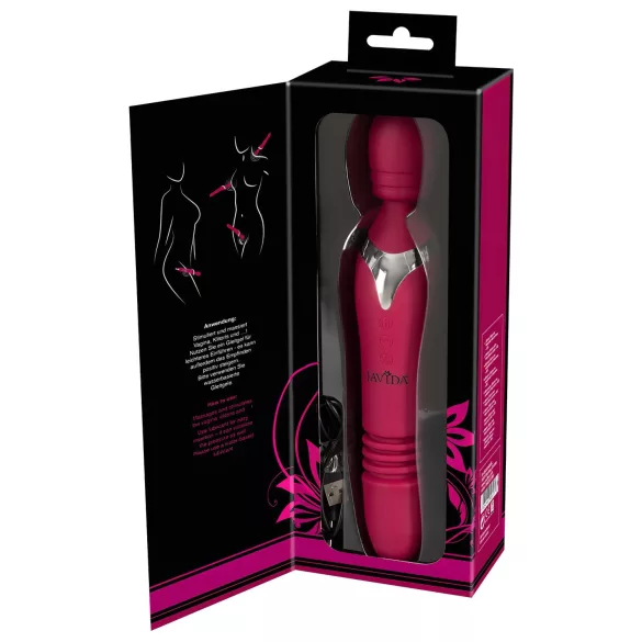 Javida Thrusting - 3‑in‑1 Massaging Vibrator (Red)