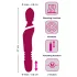 Javida Thrusting - 3‑in‑1 Massaging Vibrator (Red)