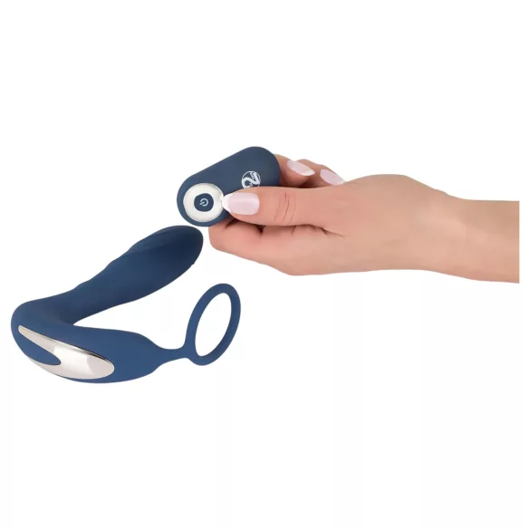 You2Toys Prostate Plug - Blue Anal Vibrator with Cock Ring