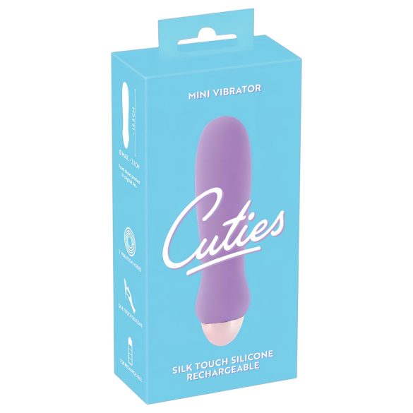 Cuties Mini Purple - Rechargeable Silicone Wand Vibrator (Purple)