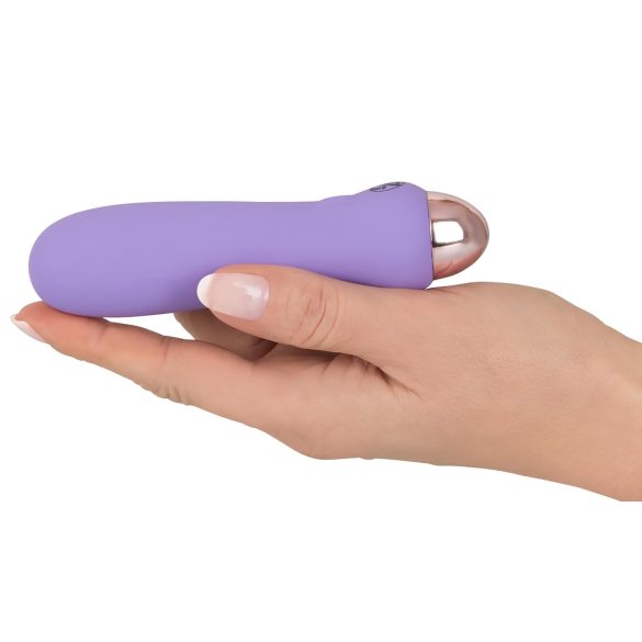 Cuties Mini Purple - Rechargeable Silicone Wand Vibrator (Purple)