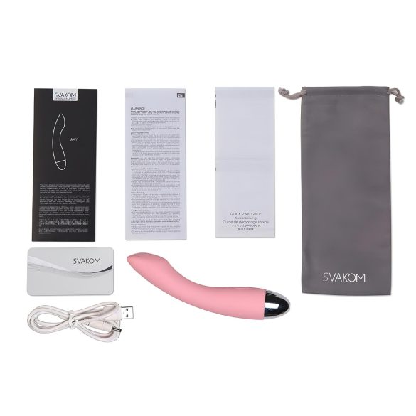 Svakom Amy - Rechargeable G-Spot Vibrator (Pink)