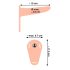 You2Toys - Rechargeable Strap-On Vibrator (Natural)