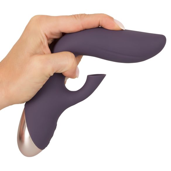Javida - Waterproof Vibrator with Clitoral Suction (Purple)