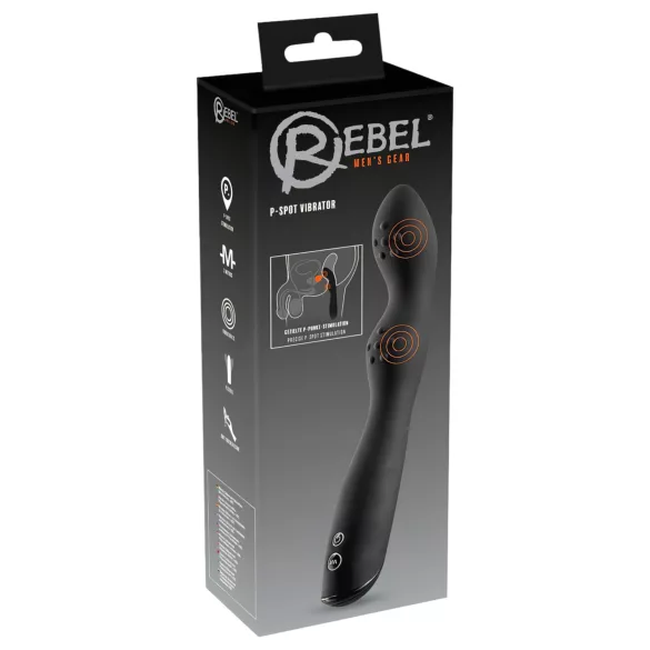 Rebel P-Spot 2-Motor Prostate Massager (Black)