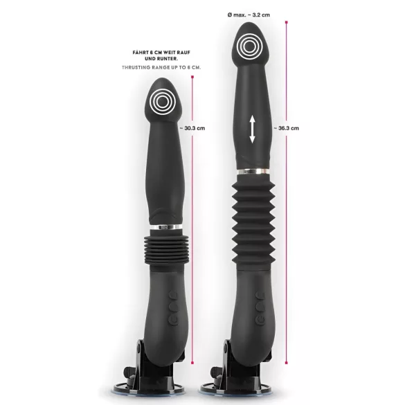 You2Toys - RC Thrusting Vibrator (Rechargeable, Black)