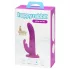Happyrabbit Strap-On - rabbit-style strap-on vibrator with clitoral arm (purple)