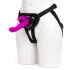 Happyrabbit Strap-On - rabbit-style strap-on vibrator with clitoral arm (purple)