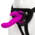 Happyrabbit Strap-On - rabbit-style strap-on vibrator with clitoral arm (purple)