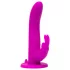 Happyrabbit Strap-On - rabbit-style strap-on vibrator with clitoral arm (purple)