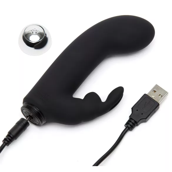 Fifty Shades of Grey Greedy Girl - rabbit G-spot vibrator (black)