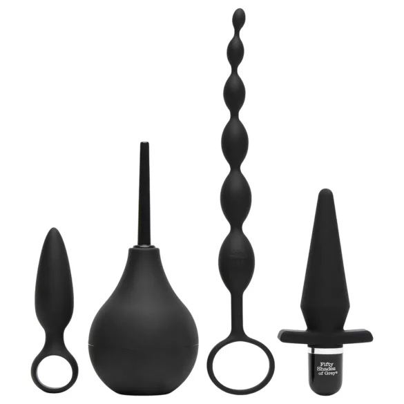 Fifty Shades of Grey Take It Slow - 4in1 Anal Set (Black)