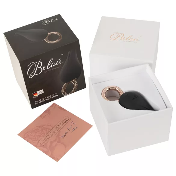 Belou - Rechargeable Waterproof Clitoral Vibrator (Black)