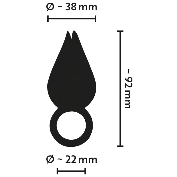 Belou - Rechargeable Waterproof Clitoral Vibrator (Black)