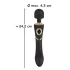 Cleopatra Rechargeable Waterproof Massager Vibrator (Black)